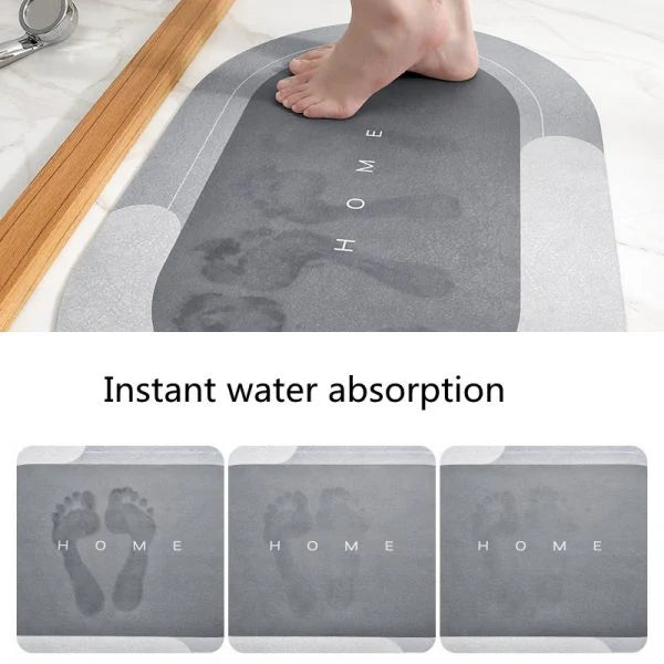 2 Pcs Medium Size Water Absorbent Anti-Slip Mat (2x1.25 ft)