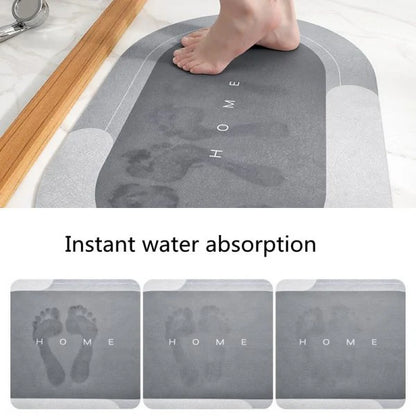 2 Pcs Medium Size Water Absorbent Anti-Slip Mat (2x1.25 ft)