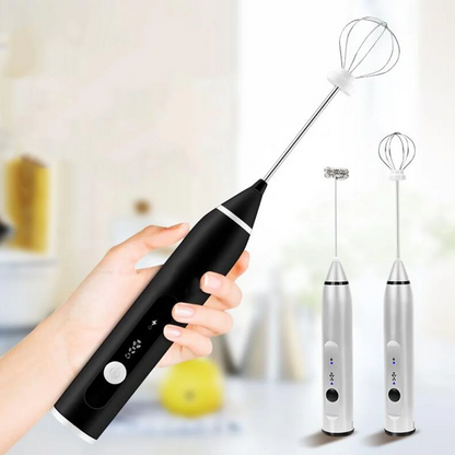 2 in 1  USB Rechargeable Coffee Beater