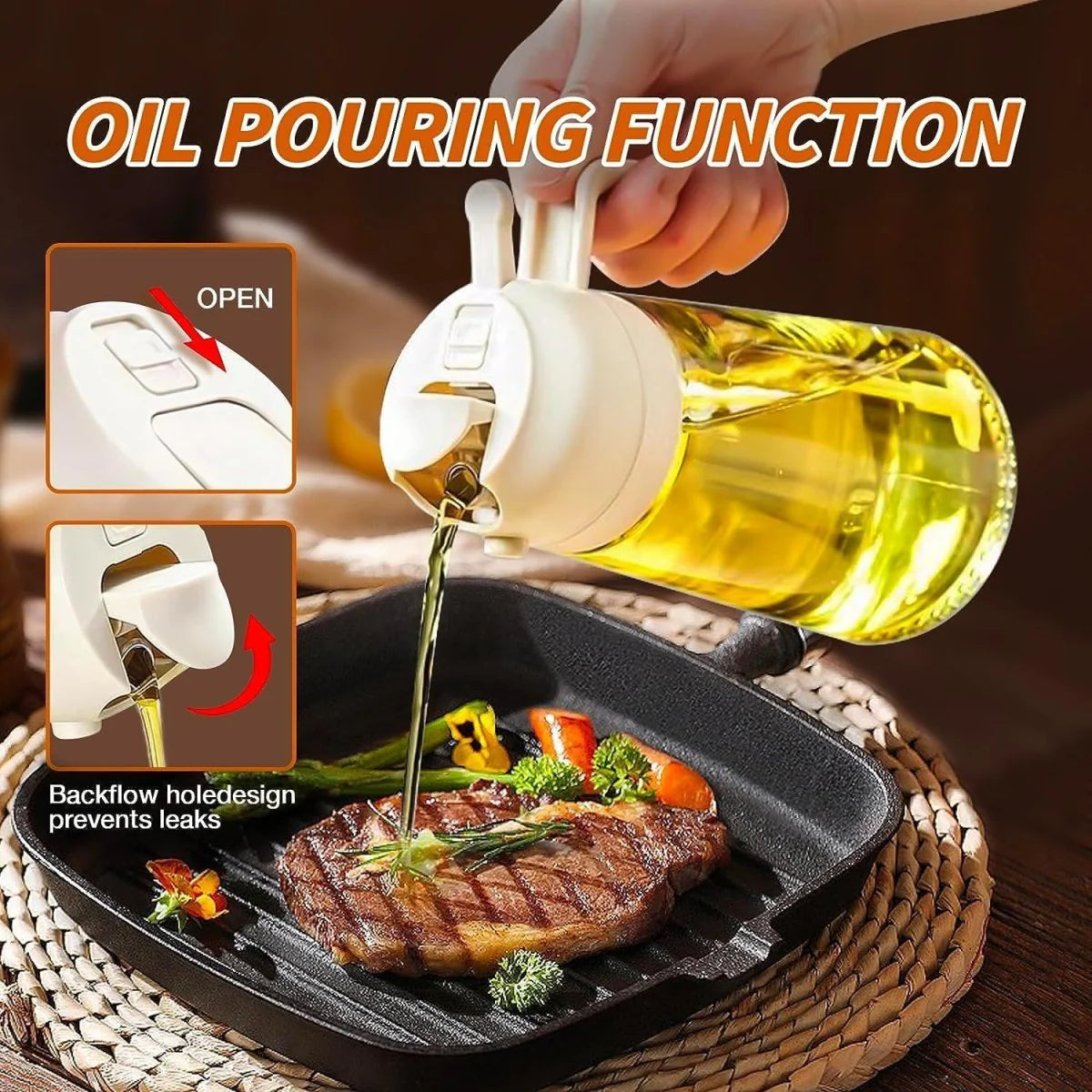 2 in 1 Oil Bottle Spray