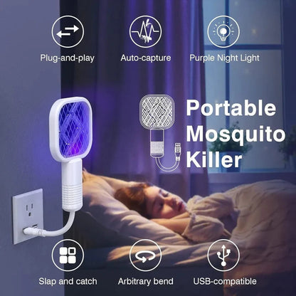 Mini Portable Electric Mosquito Racket