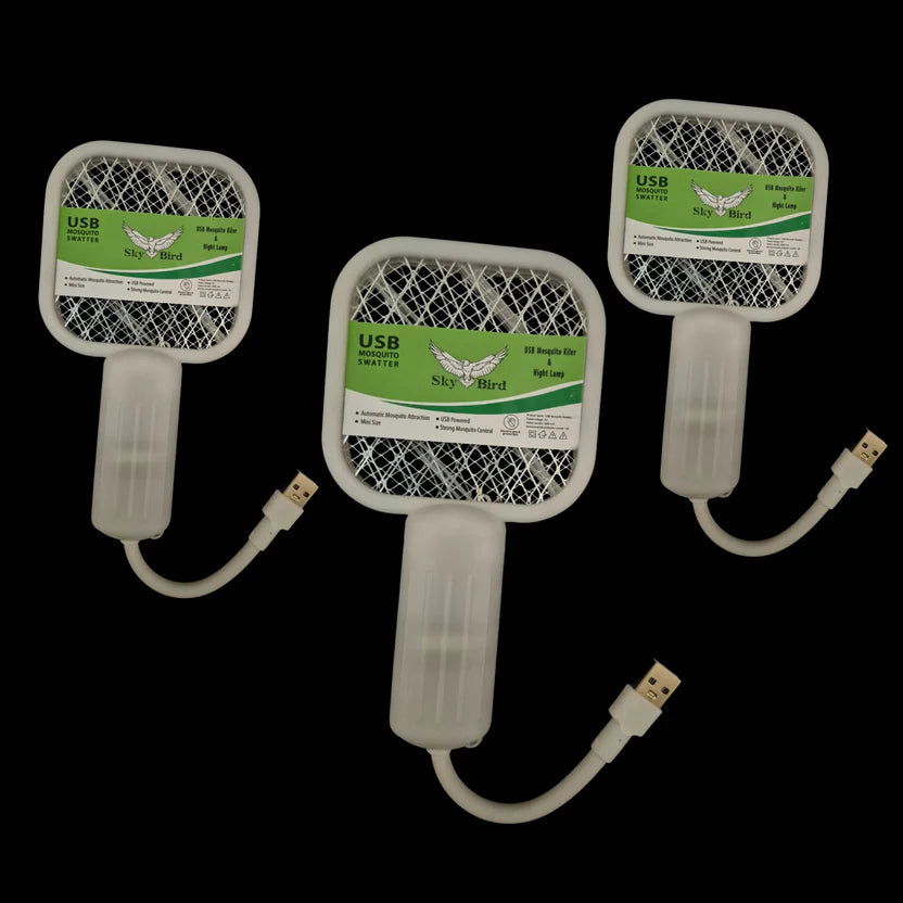Mini Portable Electric Mosquito Racket