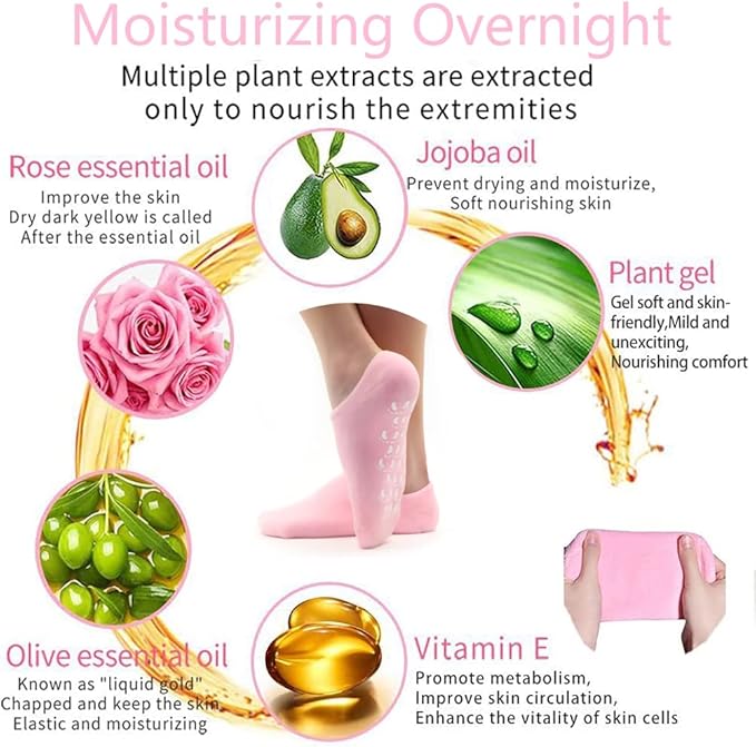 Silicone Moisturizer Spa Gel Socks