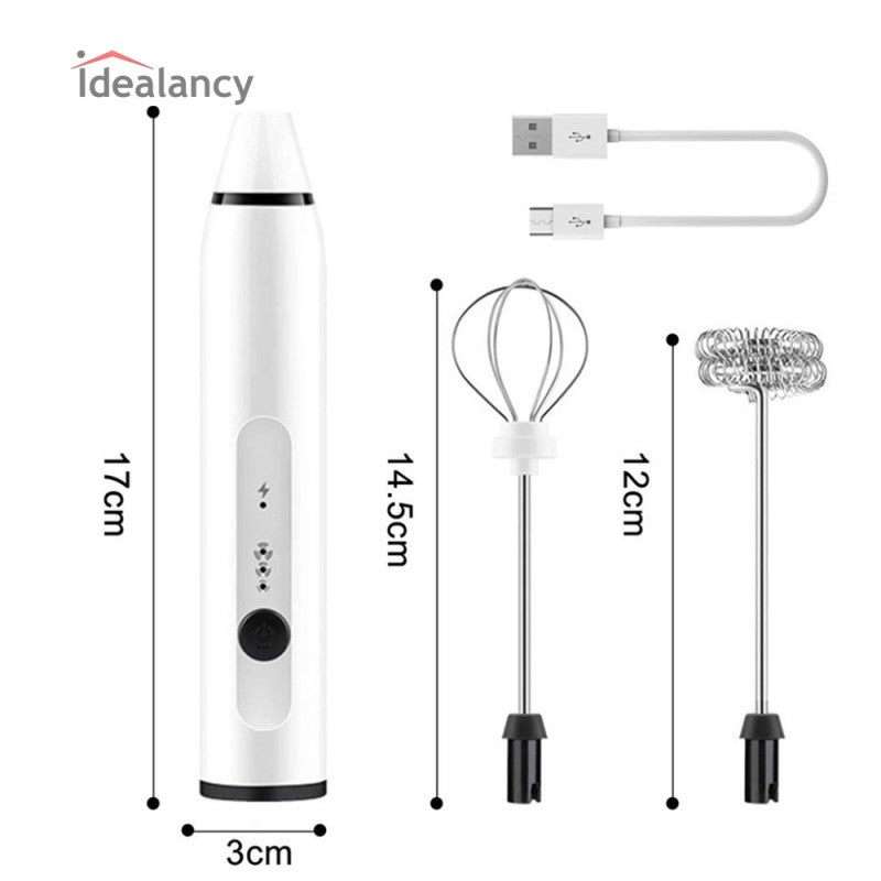 2 in 1  USB Rechargeable Coffee Beater