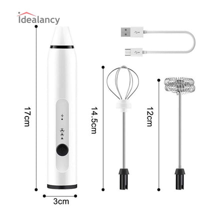 2 in 1  USB Rechargeable Coffee Beater