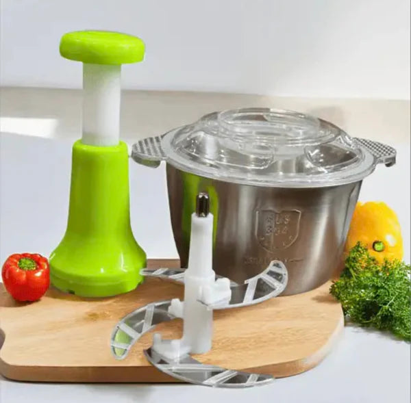 Manual Stainless Steel Hand Push Chopper