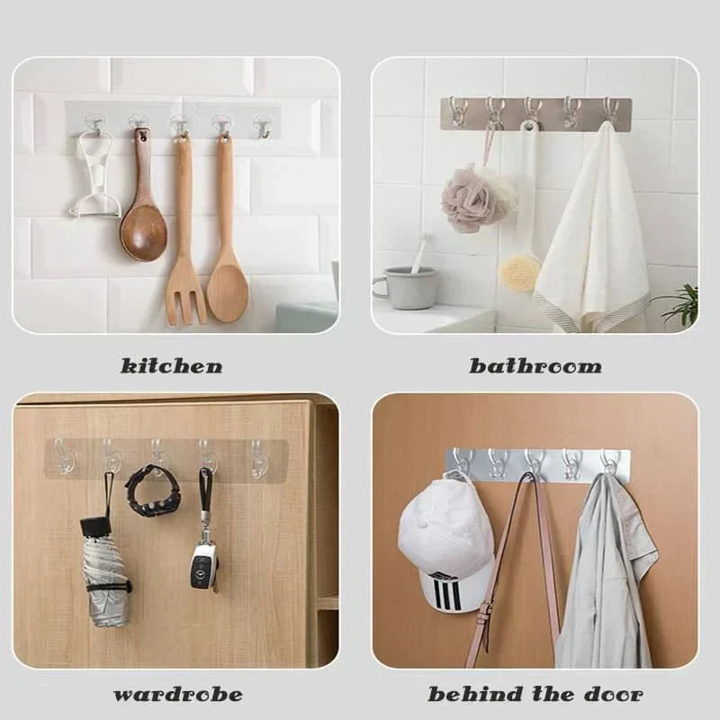 Super Strong Self Adhesive Wall Mounted Hooks Strip