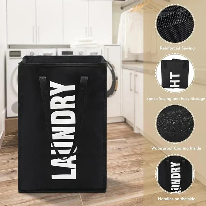 Foldable Laundry Basket Bag (Pack of 3)