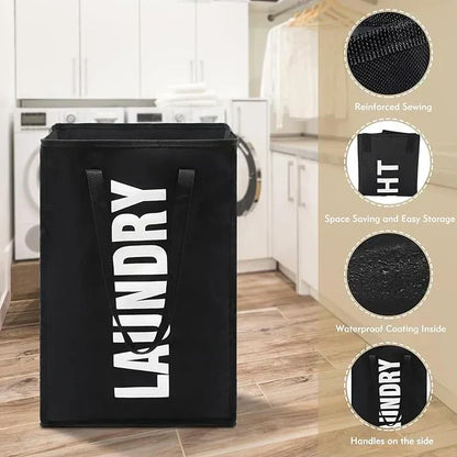 Foldable Laundry Basket Bag (Pack of 3)