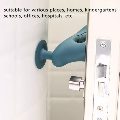 Silicone Room Door Handle Stop Guard Random Colour