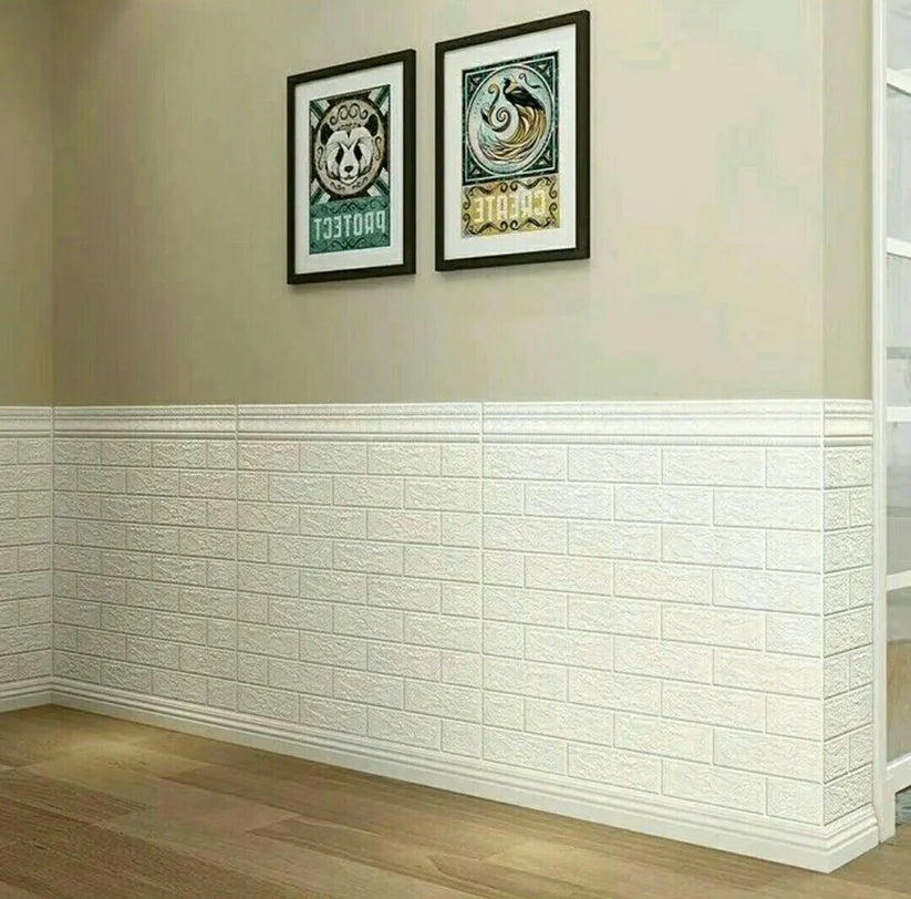 Self-Adhesive 3D Foam Sheet For Brick Wall